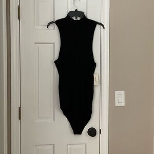Black Sleeveless Bodysuit